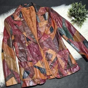 Patchwork Leather Jacket